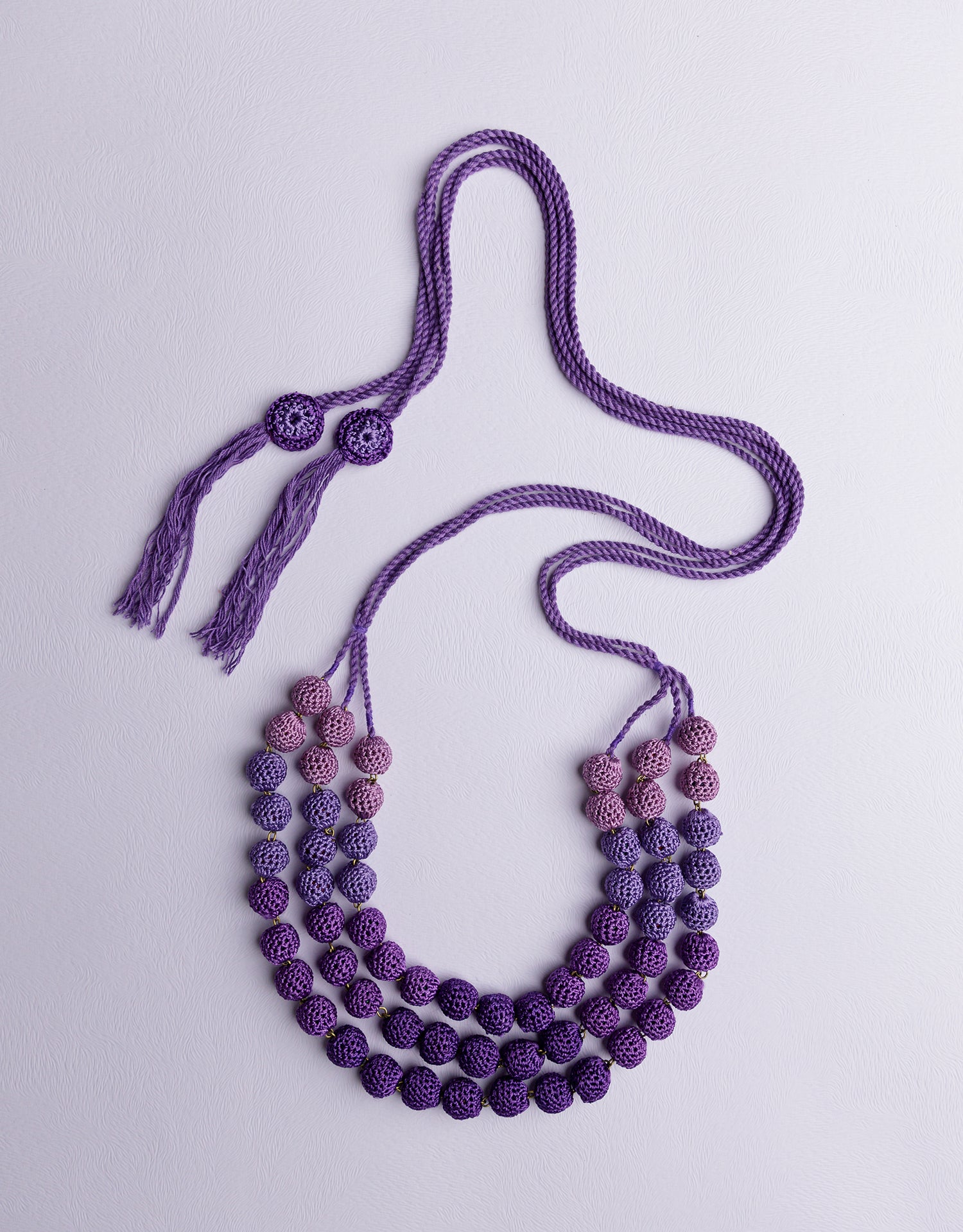 Flower Beaded Necklace in Dark Purple – Adorn Jewelry and Accessories